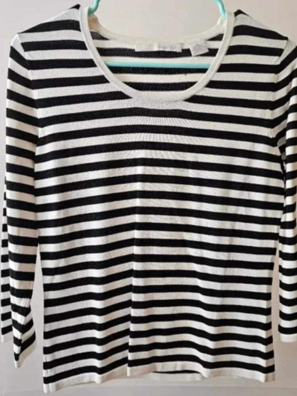 Marshall Field's Black and White Stripe Sweater - Size XS